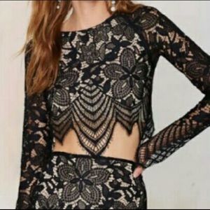 For Love and Lemons Guava Crop Top